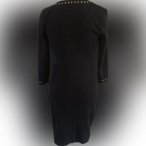 EUC Calvin Klein Sweater Dress with metal Rivets M - Picture 3 of 5